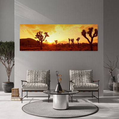 Mojave, désert, Joshua Tree, parc national, Ca, coloré, abstrait, cactus contemporain, paysage, art mural