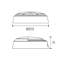 Pylus Outdoor Round Eyelid Wall Light 660lm Bulkhead IP54 LED Integrated Exterior Light-250233997