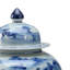 Blue June 2 Piece Blue/White Glaze Porcelain Ginger Jar Set