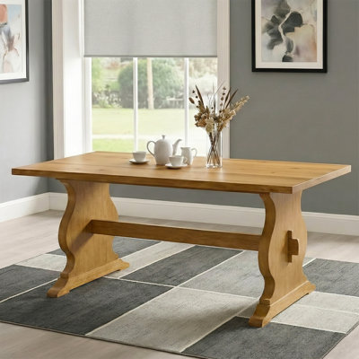 Oaklyn Traditional 70.8" Solid wood Base Dining Table
