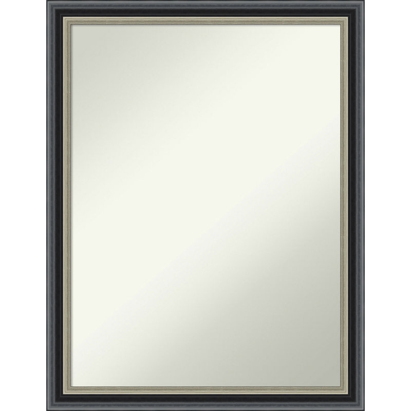 Miroir mural Theo, Noir, 26,75 po x 20,75 po