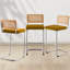 Tabouret de bar et de comptoir en velours Georgios-1325310140-1317367744