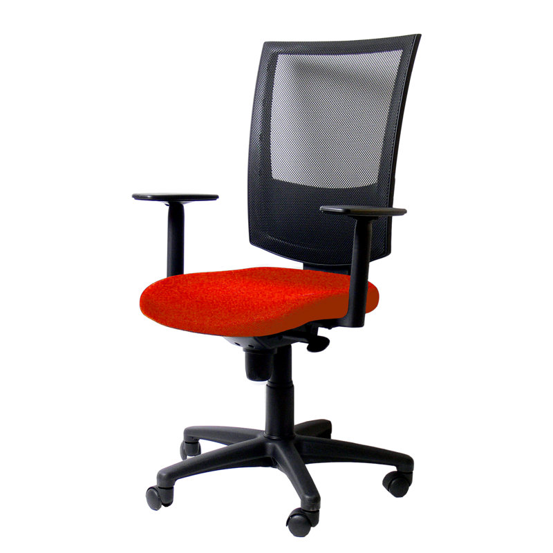 Office Chair, Orange, No armrests