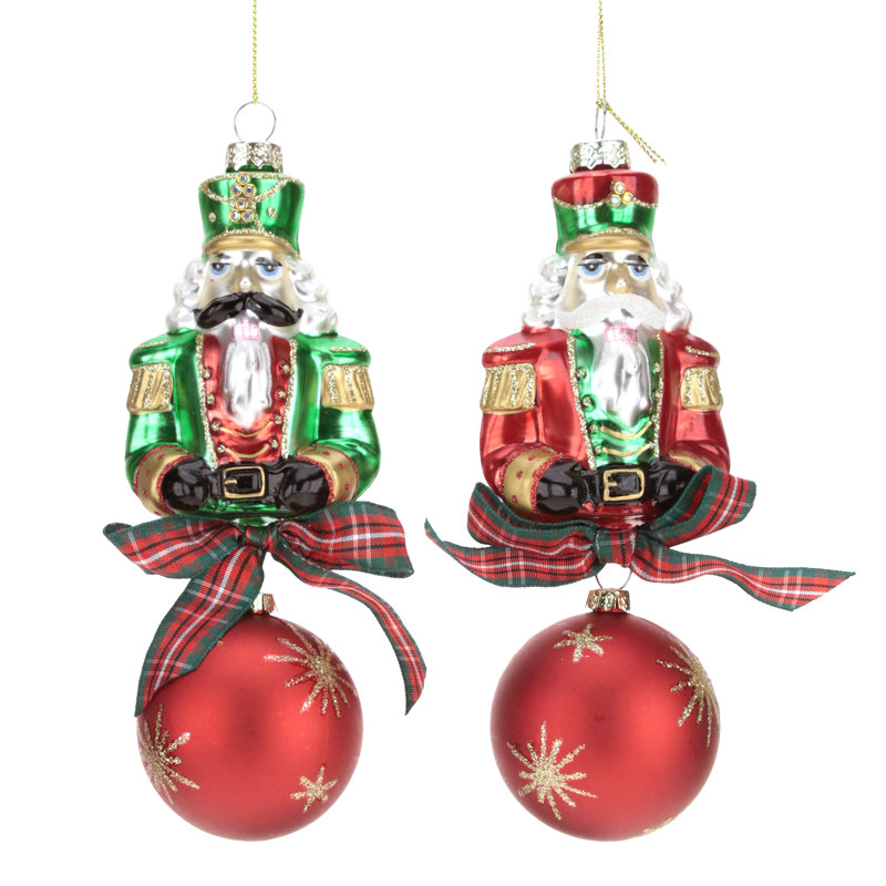Christmas Nutcracker Ornament - 7 Inches  Set Of 12