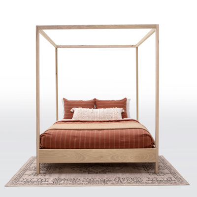 Khwaja Acadia Solid Wood Four Poster Bed