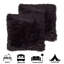 Solid Colour Faux Fur Reversible Throw Pillow-22797408