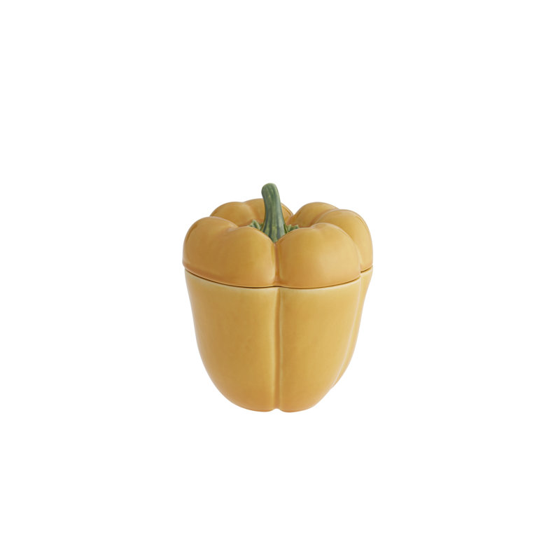 Petite boîte à poivre, Jaune,  H 8,27 po x l 7,5 po x P 7,5 po