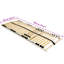 Slatted Bed Base Brown Solid Beech Wood-346878721