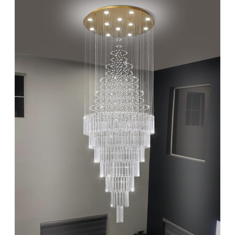 Lustre Glam, Doré, 118" H x 31.5" W x 31.5" D