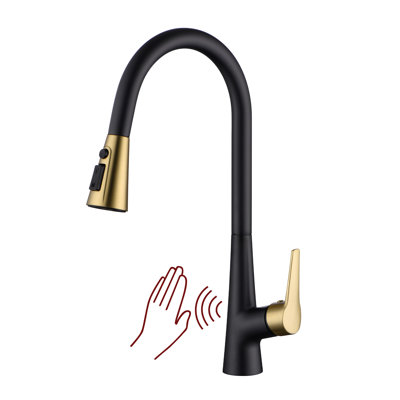 Sumerain Pull-down Kitchen Sink Faucet, Touchless Hands-free Kitchen Faucet, Motion Sensor Kitchen Faucet Commercial Grade