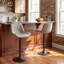 Tabouret de bar pivotant en similicuir Zager-2033200463