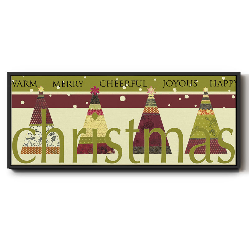 «Happy Merry Joyous», toile encadrée, H 24 po x l 60 po