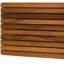 Banc de douche 30 po mural rectangulaire en teck brun