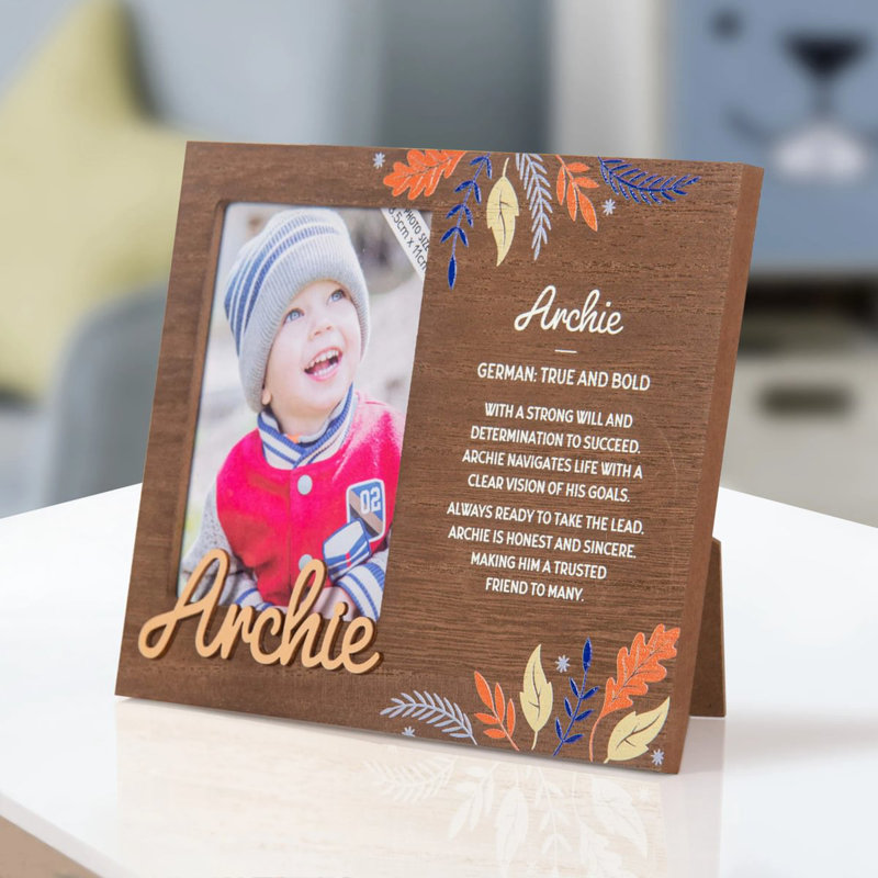 Hazella Tan Solid + Manufactured Wood Picture Frame