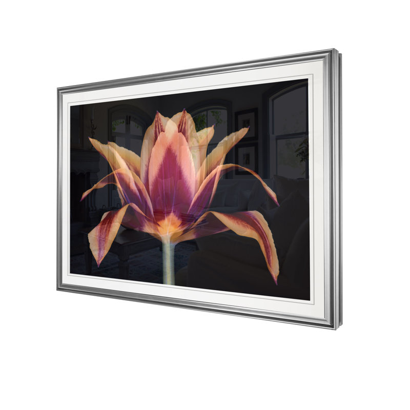 «Red Tulip», reproduction, H 20 po x l 24 po x P 1,5 po, Cadre argenté