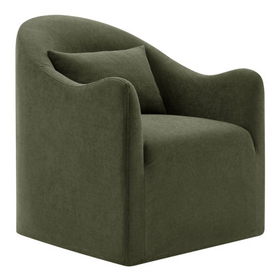 Gaddis Linen Blend Accent Chair in Sage