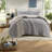 Luxurious King/cal King Chenille Bedding Sets, Soft Cable Knit Gray Comforter With Sherpa Backing