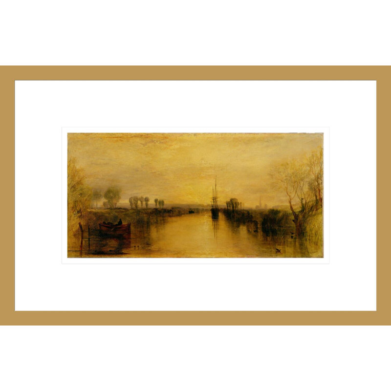 «Chichester Canal» par Joseph Mallord William Turner, impression giclée sur cadre, H 11,14 po x l 16,75 po