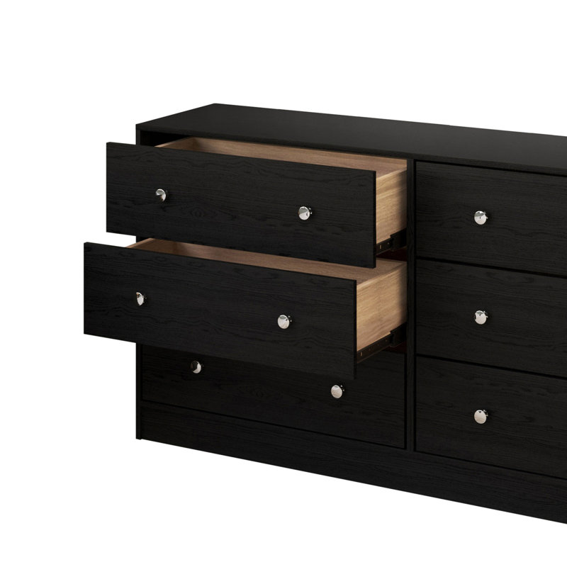 Commode avec 2 tables de chevet Altoona, Noir