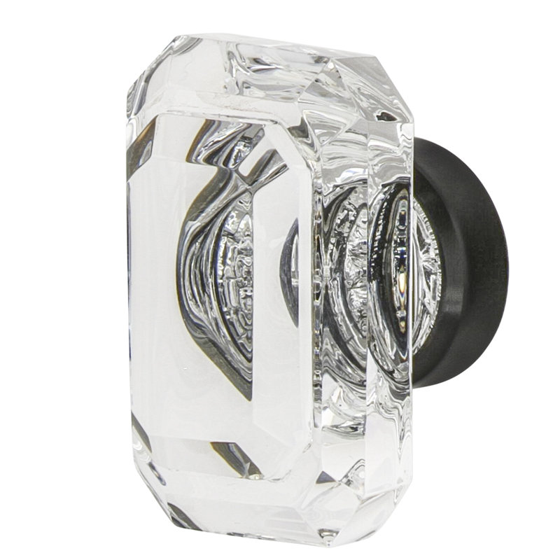 Gem Clear Crystal Crystal 1 9/16" Cabinet Knob, Timeless Bronze, 1 3/4"