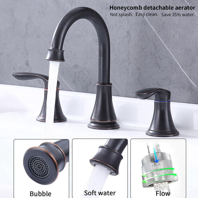 Bathroom faucet with 360 degree turn spout, Oil Rubbed Bronze