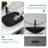 18.5" L X 14" W Tempered Glass Rectangular Vessel Bathroom Sink with Pop Up Drain and Faucet