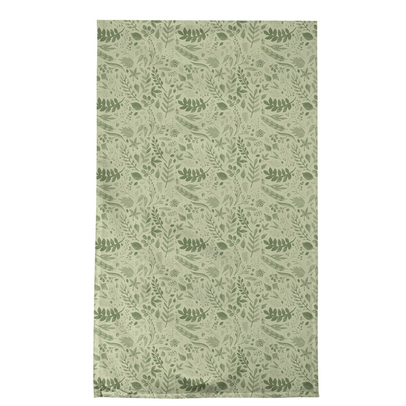 Floral Waffle Tea Towel Kitchen Towel, Poly Twill