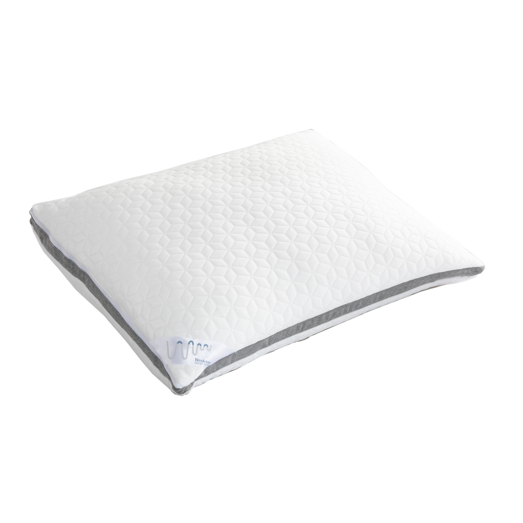 Brookstone Perfect 2 in 1 Comfort Pillow White Wayfair