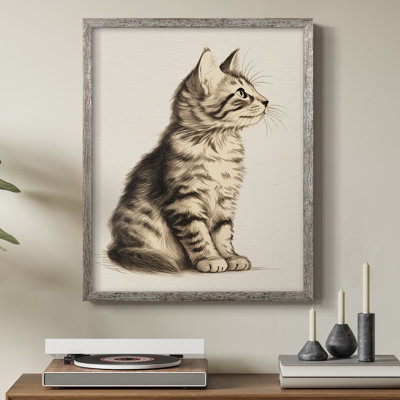 «Vintage Animal Print IV», reproduction encadrée - bois massif