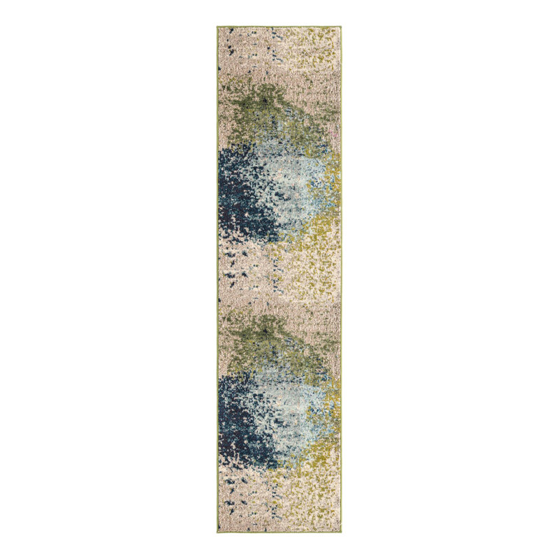 Rizer Washable Abstract Indoor Rug, Runner 2' x 8'