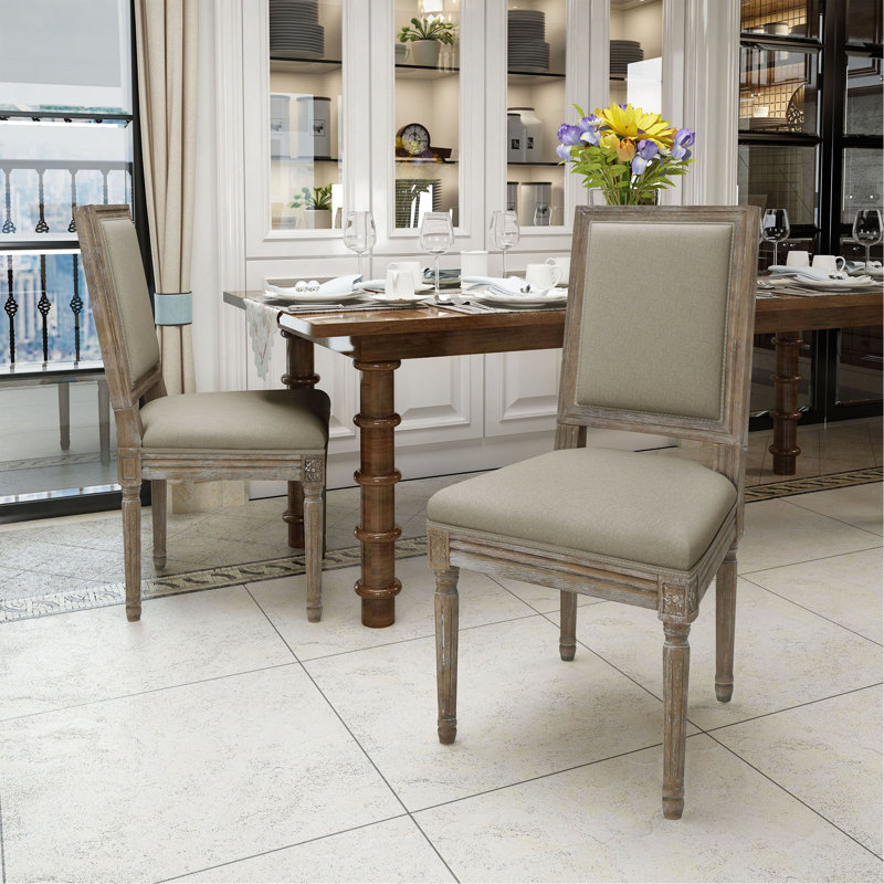 Chaise de salle à manger d'appoint (ensemble de 2), Blé