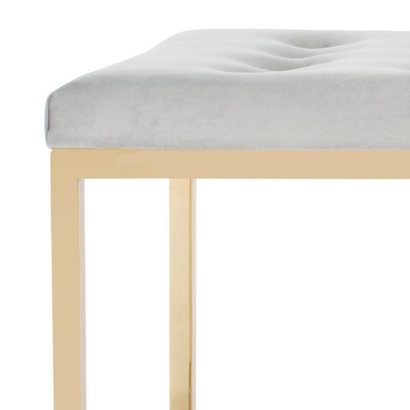 Banc rembourré Hayse, gris