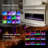 Electric Fireplace Recessed Wall Mounted Wide Screen Ultra Narrow Bezel Frame HD Flame Effect Crystal Fuel Bed Modern Fire Places with Remote Control-491546294