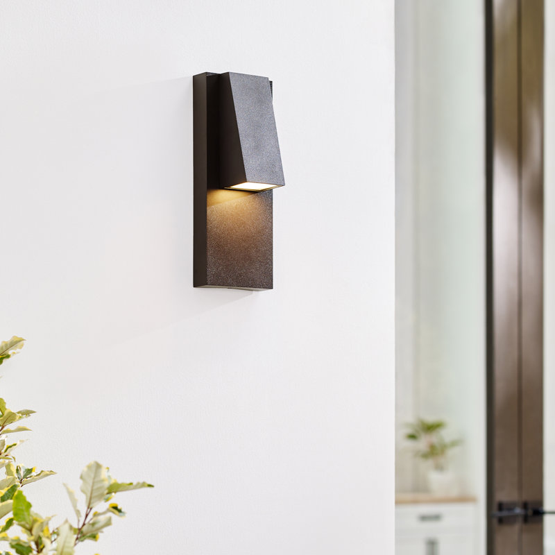 Peak LED Outdoor Flush Mount, Black