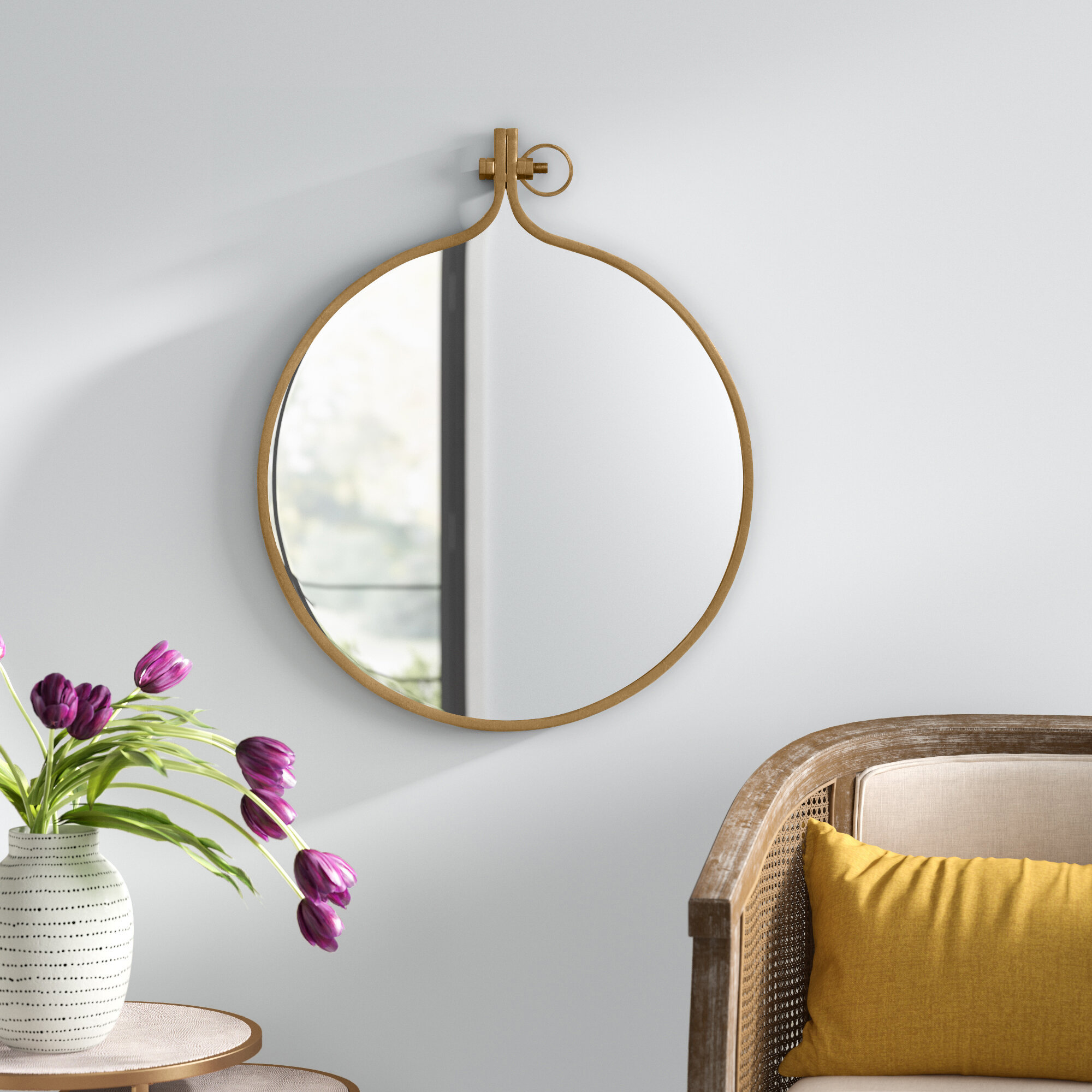 Trent Austin Design® Ristaino Round Metal Wall Mirror & Reviews