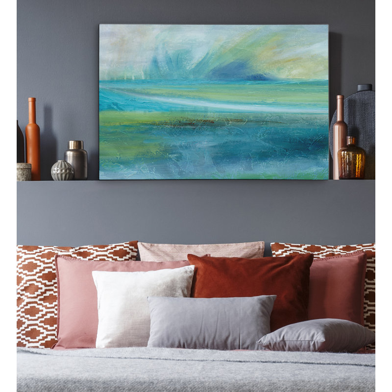 Sunrise Splash, 30" H x 40" W x 1.5" D, Wrapped Canvas