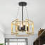 Lustre industriel à 4 lumières de style bougie à intensité variable pour salon, salle à manger et chambre à coucher-636531645