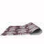 Tapis mauve / blanc à motif floral tissé à plat-68847237
