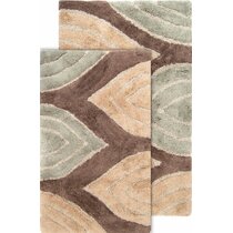 Pullum Rectangle 100% Cotton Non-Slip Regency Bath Rug Alcott Hill Size: 50 x 30, Color: Sage Green