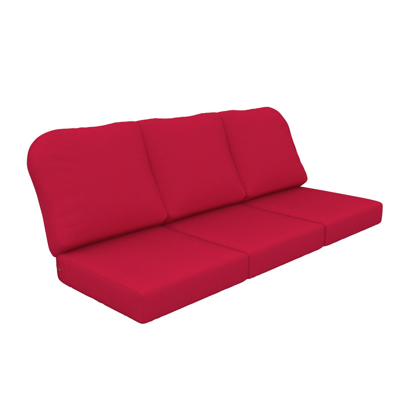 Outdoor Sunbrella® 3 Seater Sofa Cushions, Flagship Ruby
