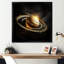 «Black Saturn Triple ceinture» - art mural de la planète espace-659027041-659027044