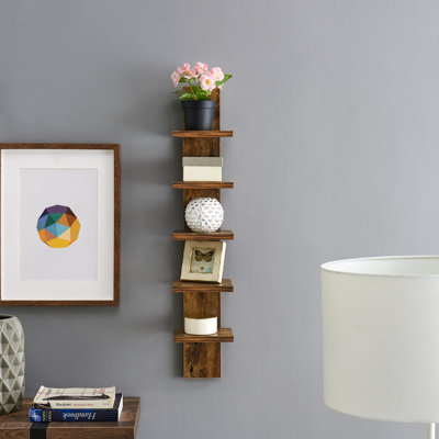 Wyaconda 5 Tier Column Wall Shelf