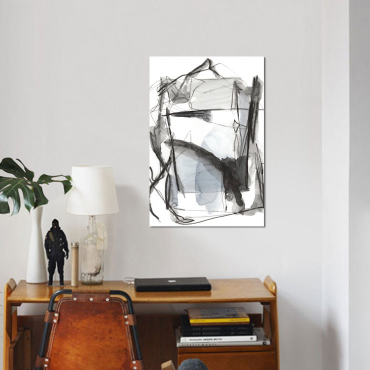 « busyy i », impression sur toile, H 26 po x l 18 po x P 1,5 po, Pas de tapis, Toile tendue