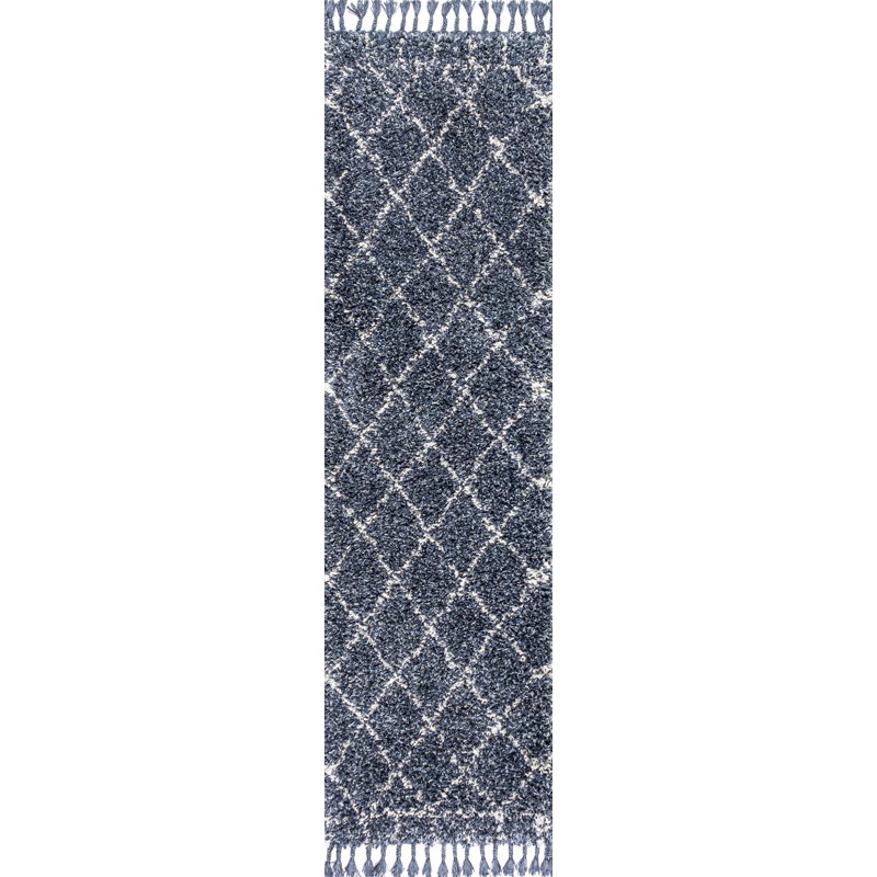 Tapis à poils longs Cantera, Tapis de couloir 2 pi 3 po x 8 pi