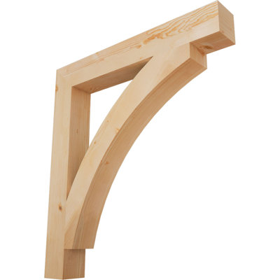 5 1/2"W x 44"D x 48"H Thorton Block Smooth Bracket, Douglas Fir