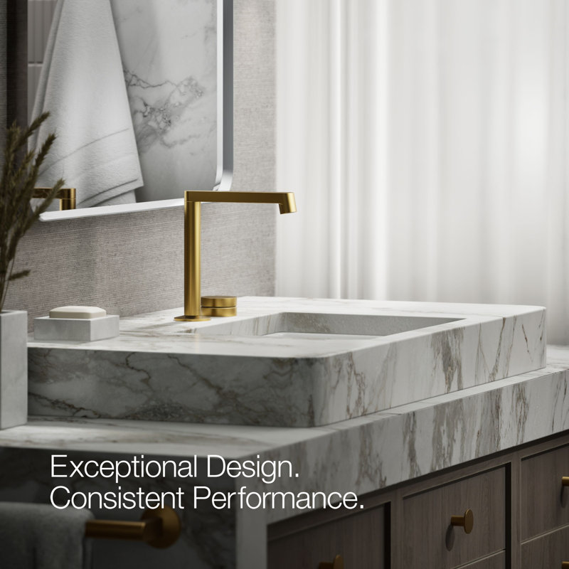 Components Bathroom Sink Rocker Handle, Vibrant Brushed Modern Brass