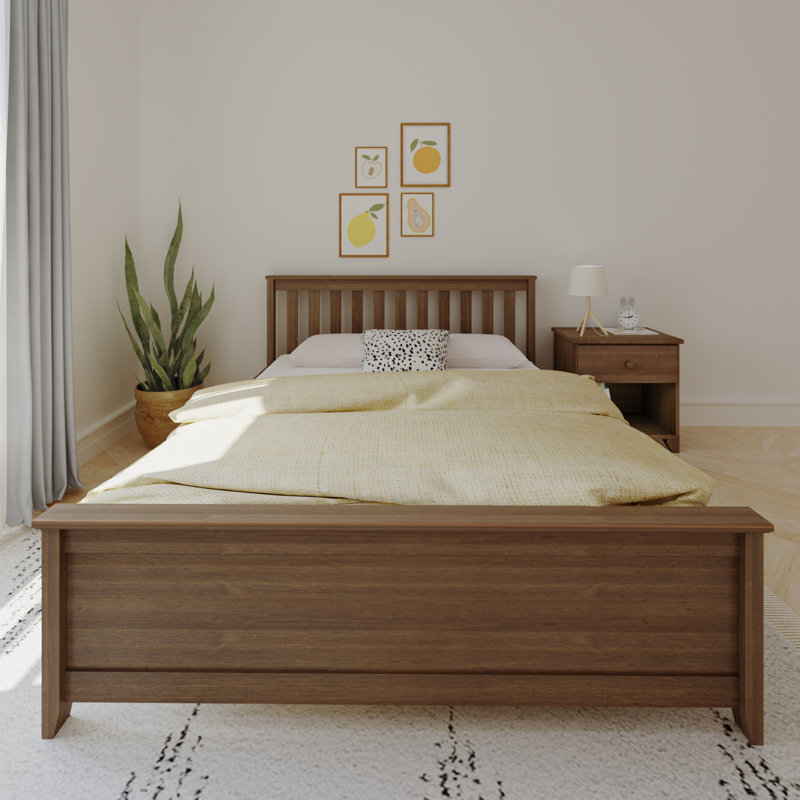 Lit plateforme Bolin Kids, Grand, Noyer