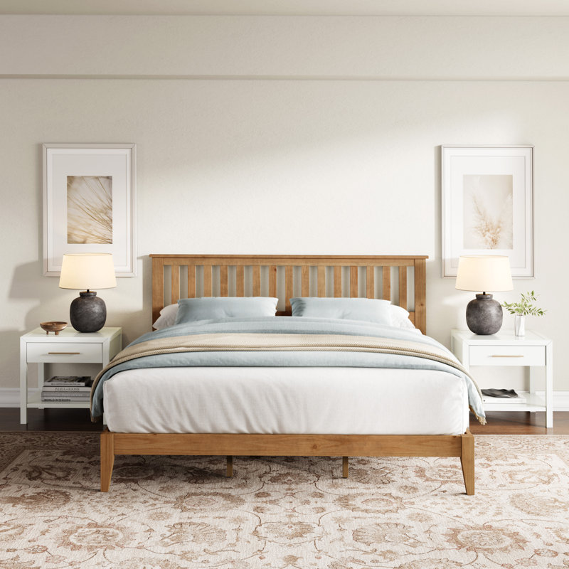 Malinda Mission Style King Panel Bed, King