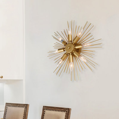 Aceituno Soleil Sunshine Steel Flush Mounted Sconce