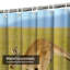 Rideau de douche gris avec 12 crochets Kangaroo-1706154414